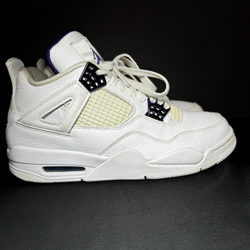 Size 8 - Nike Air Jordan 4 Retro Purple Metallic Men's Shoes